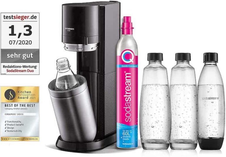 Sodastream Flaschenbürste Mit Extra Langem Stiel – 32 Cm Für Tiefe Glas- Und Plastikflaschen, Inklusive Schwamm Und Borsten